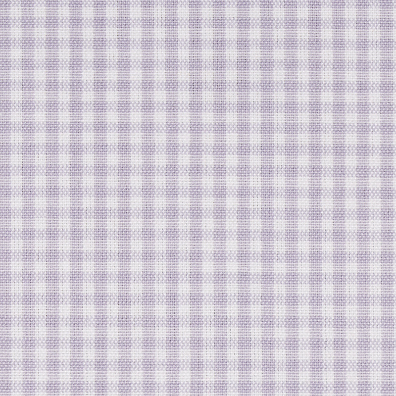 Schumacher BARNET COTTON CHECK LILAC Fabric | Atlanta Fabrics