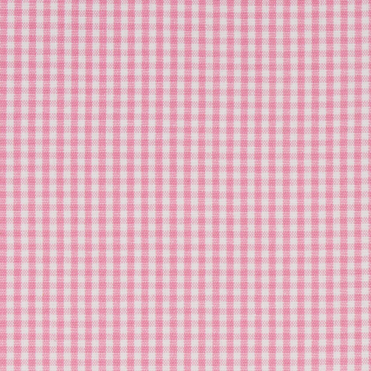 SCHUMACHER BARNET COTTON CHECK BLUSH FABRIC | Atlanta Fabrics