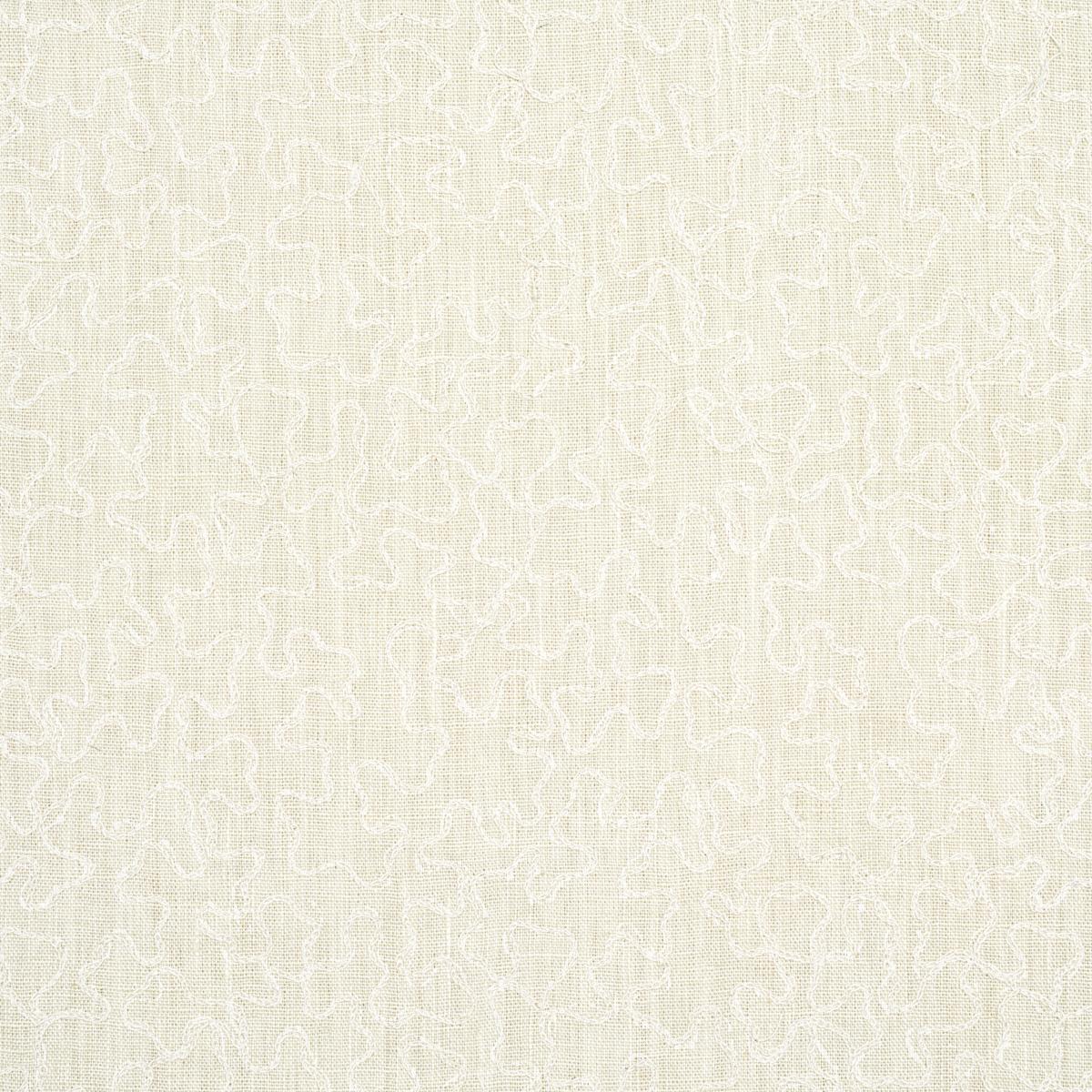 Schumacher VERMICELLI EMBROIDERY PEARL Fabric | Atlanta Fabrics