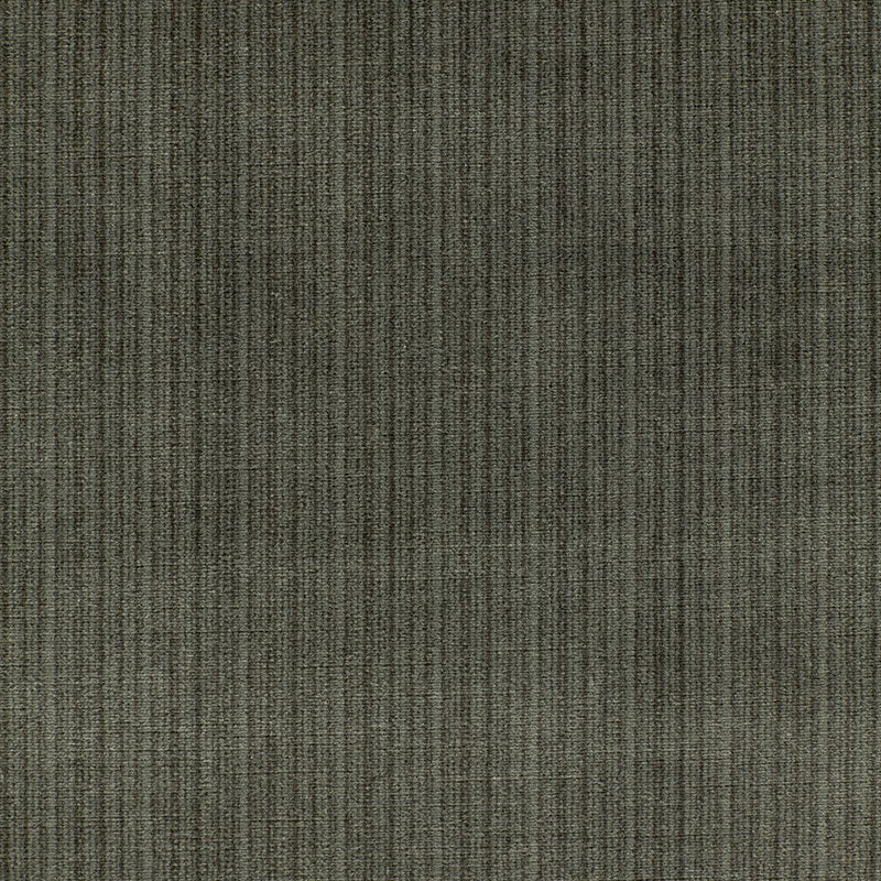Schumacher ANTIQUE STRIE VELVET SMOKE Fabric | Atlanta Fabrics