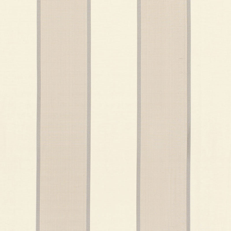 Schumacher MONTEBELLO STRIPE PLATINUM Fabric | Atlanta Fabrics