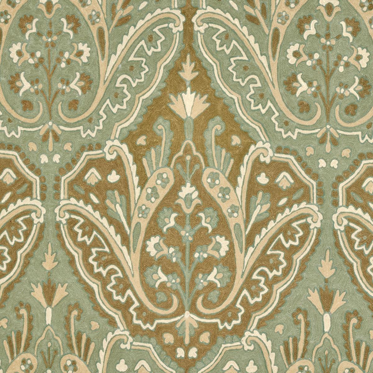 Maharajah Crewel EmbroideryåÊ VERDIGRIS