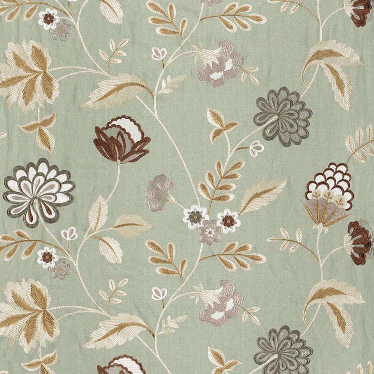Schumacher Palampore EmbroideryåÊ MINERAL Fabric | Atlanta Fabrics