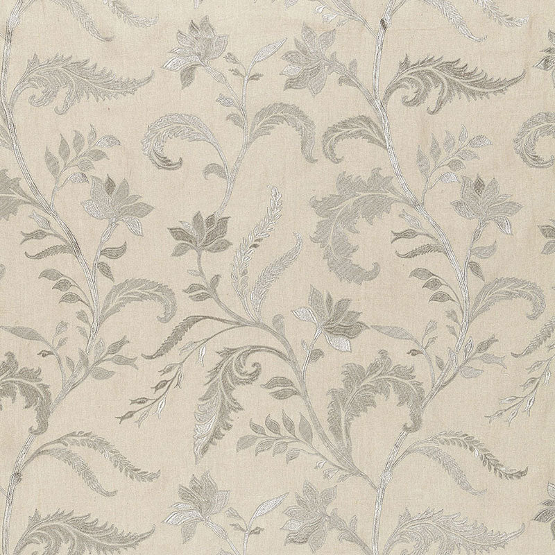 Monceau Linen Embroidery ZINC