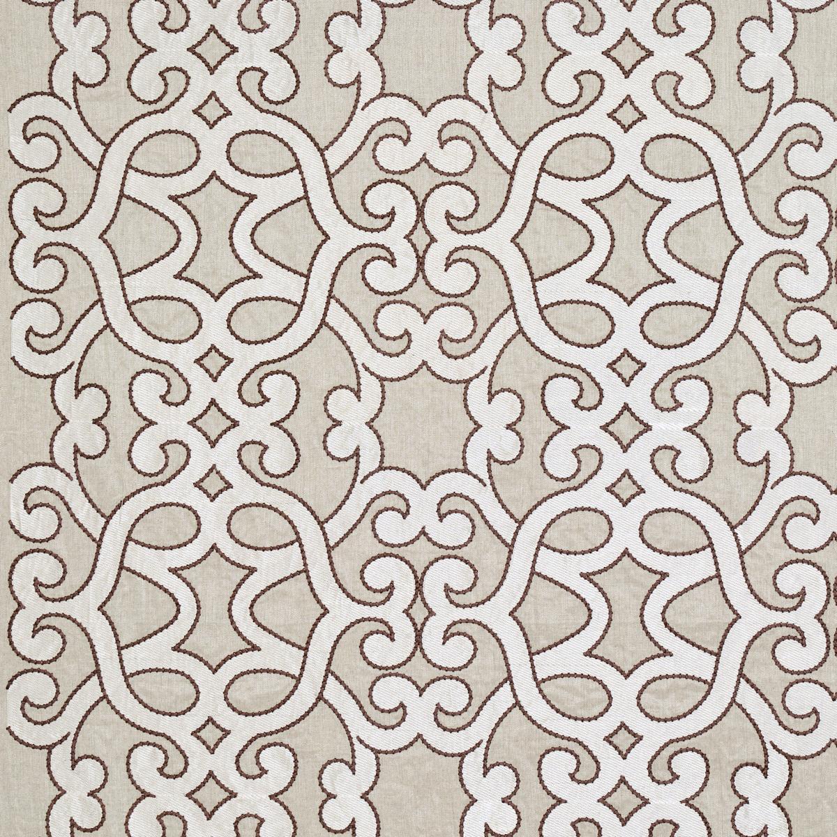 AMBOISE LINEN EMBROIDERY GREIGE