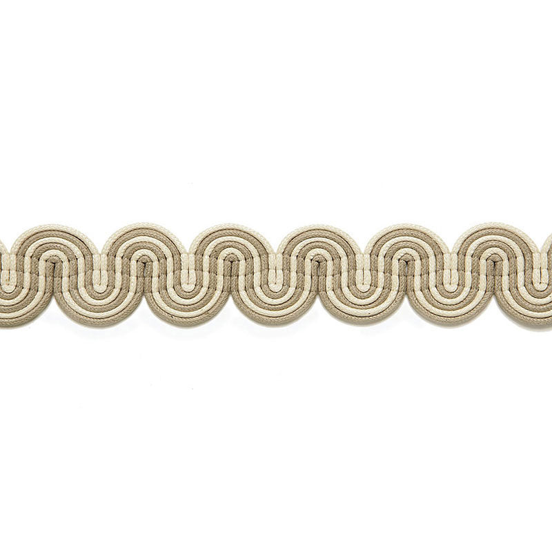 Schumacher SABINE BRAID BLANC /LINEN Trim | Atlanta Fabrics