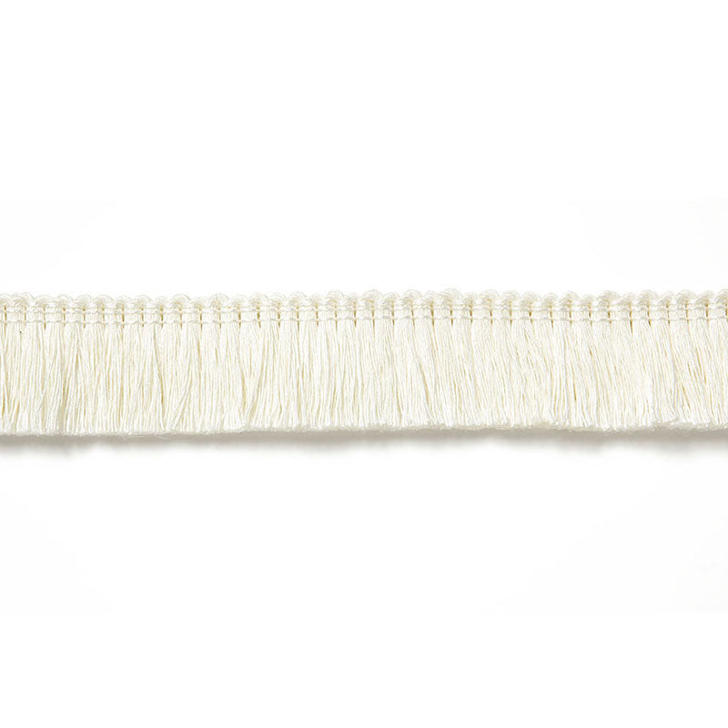 Schumacher ZOE LINEN RUCHE BLANC Trim | Atlanta Fabrics