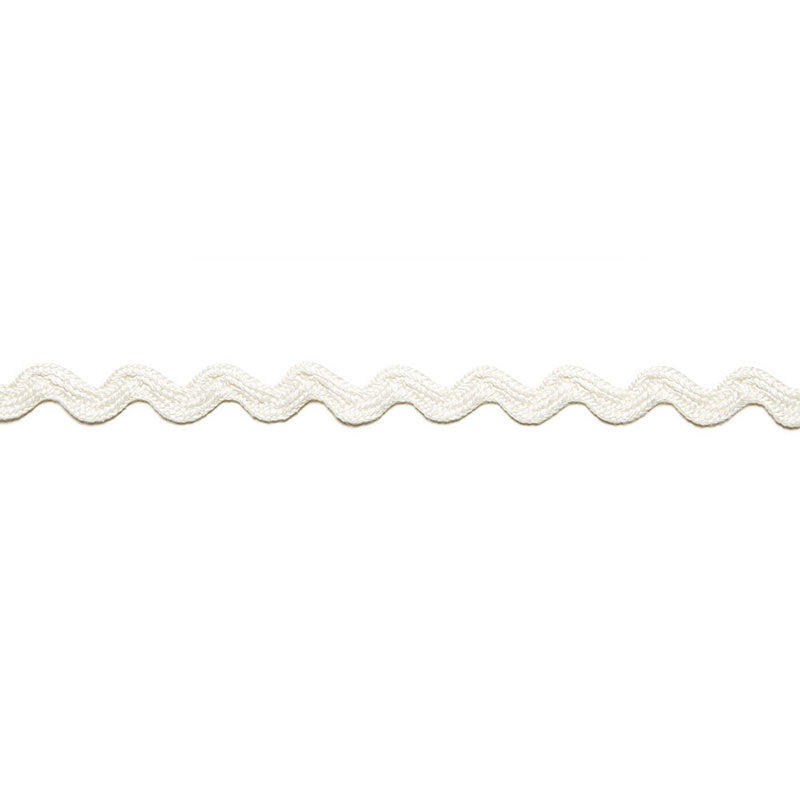 Schumacher CHANTAL LINEN RICKRACK BLANC Trim | Atlanta Fabrics