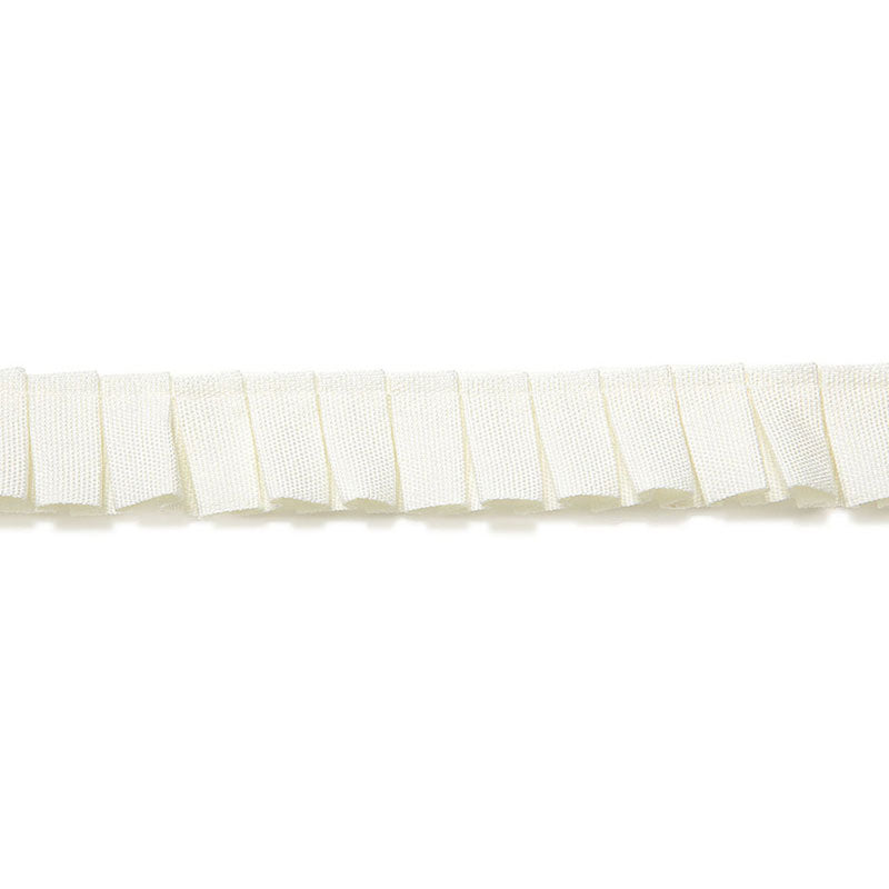 Schumacher COLETTE PLEATED RUCHE BLANC Trim | Atlanta Fabrics