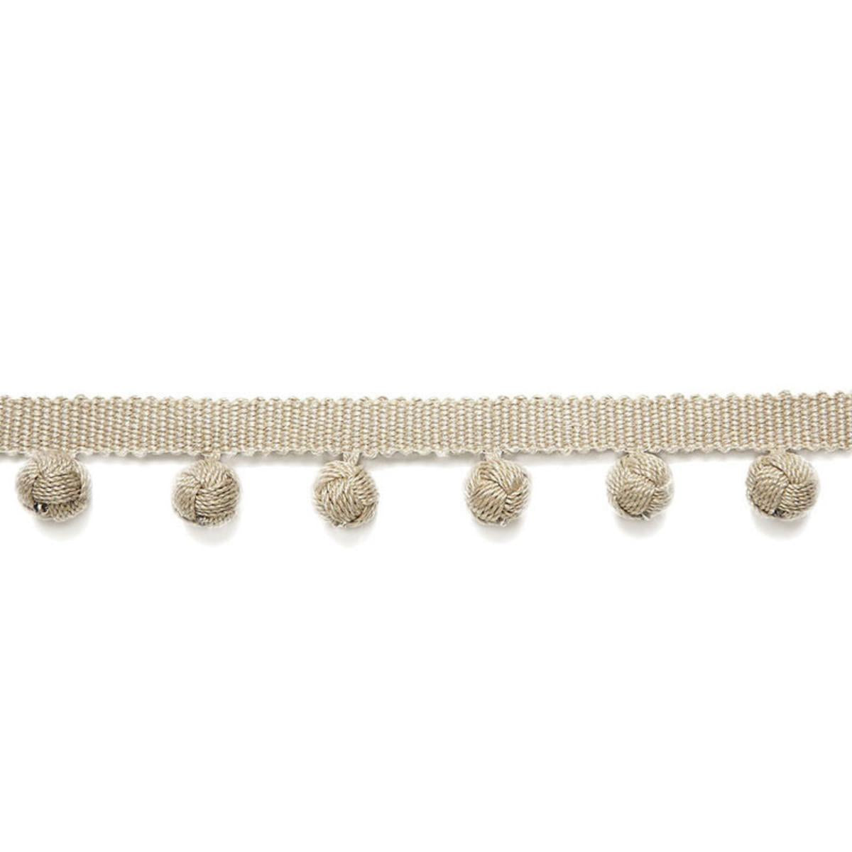 PIERRE BOBBLE FRINGE GREIGE