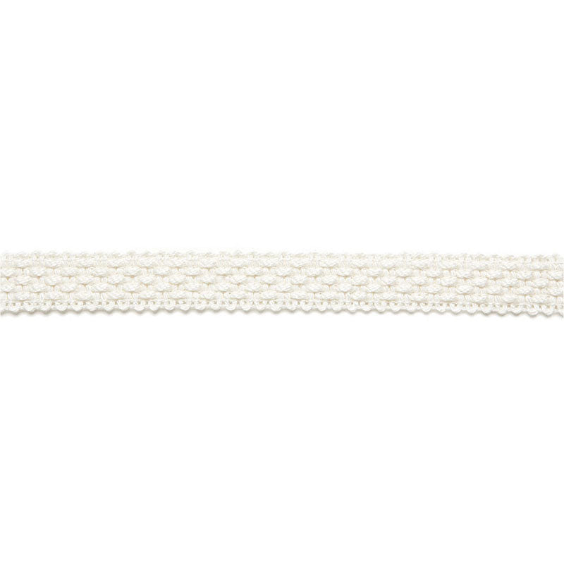 Schumacher BERTRAND LINEN BRAID BLANC Trim | Atlanta Fabrics