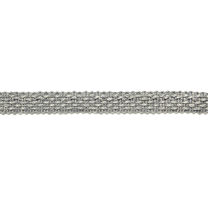Schumacher BERTRAND LINEN BRAID ZINC Trim | Atlanta Fabrics