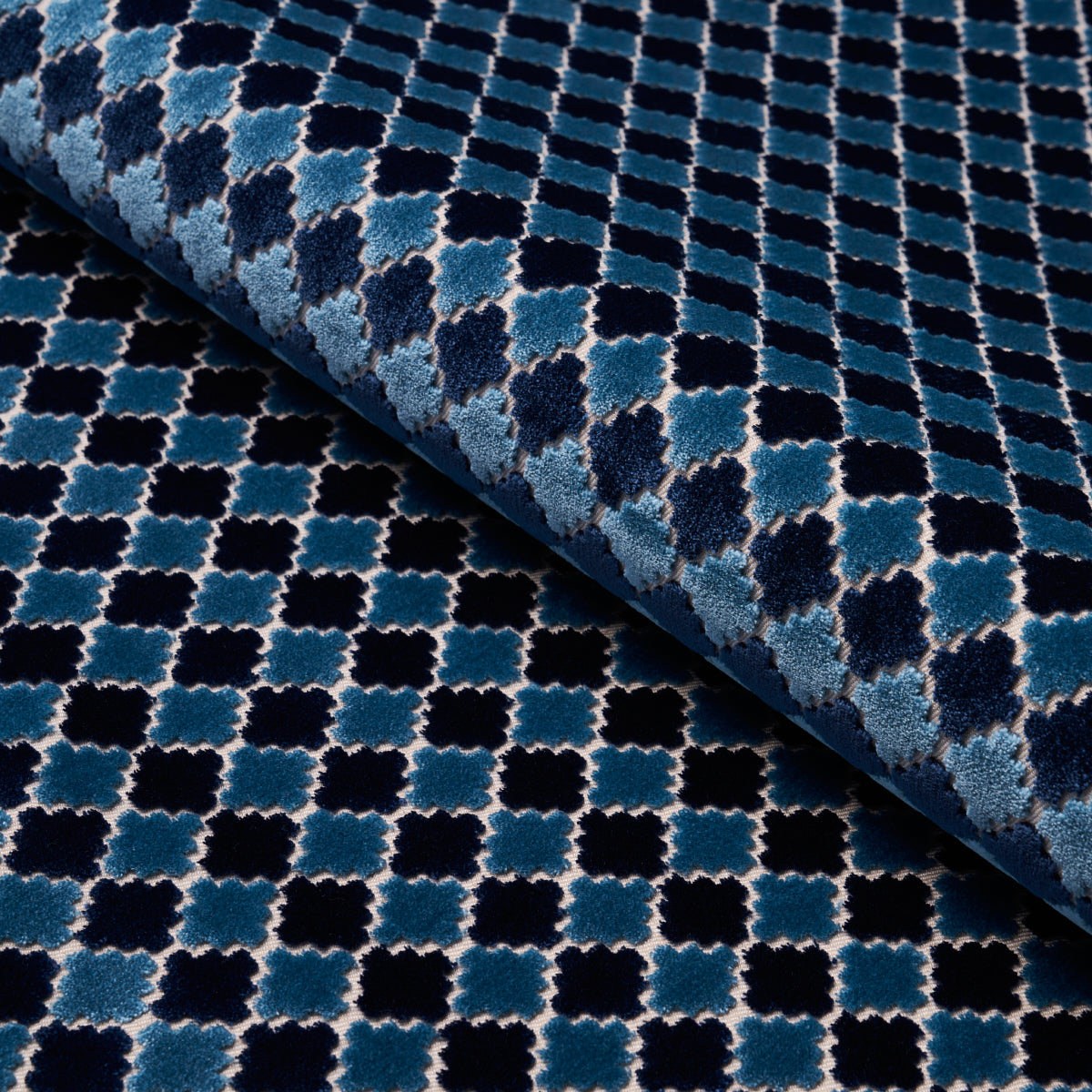 Schumacher MARRAKESH VELVET INDIGO Fabric | Atlanta Fabrics