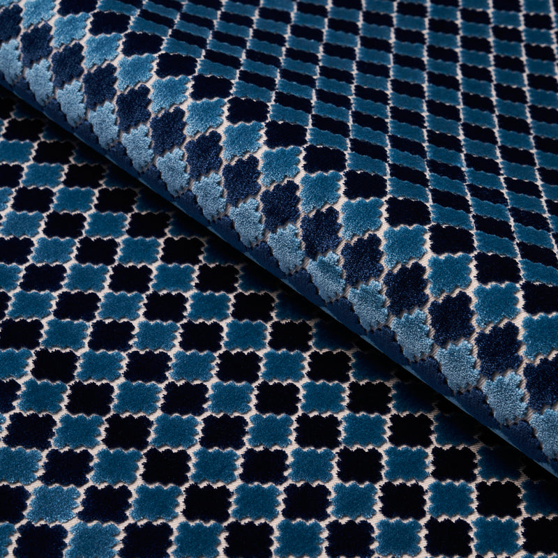 Schumacher MARRAKESH VELVET INDIGO Fabric | Atlanta Fabrics