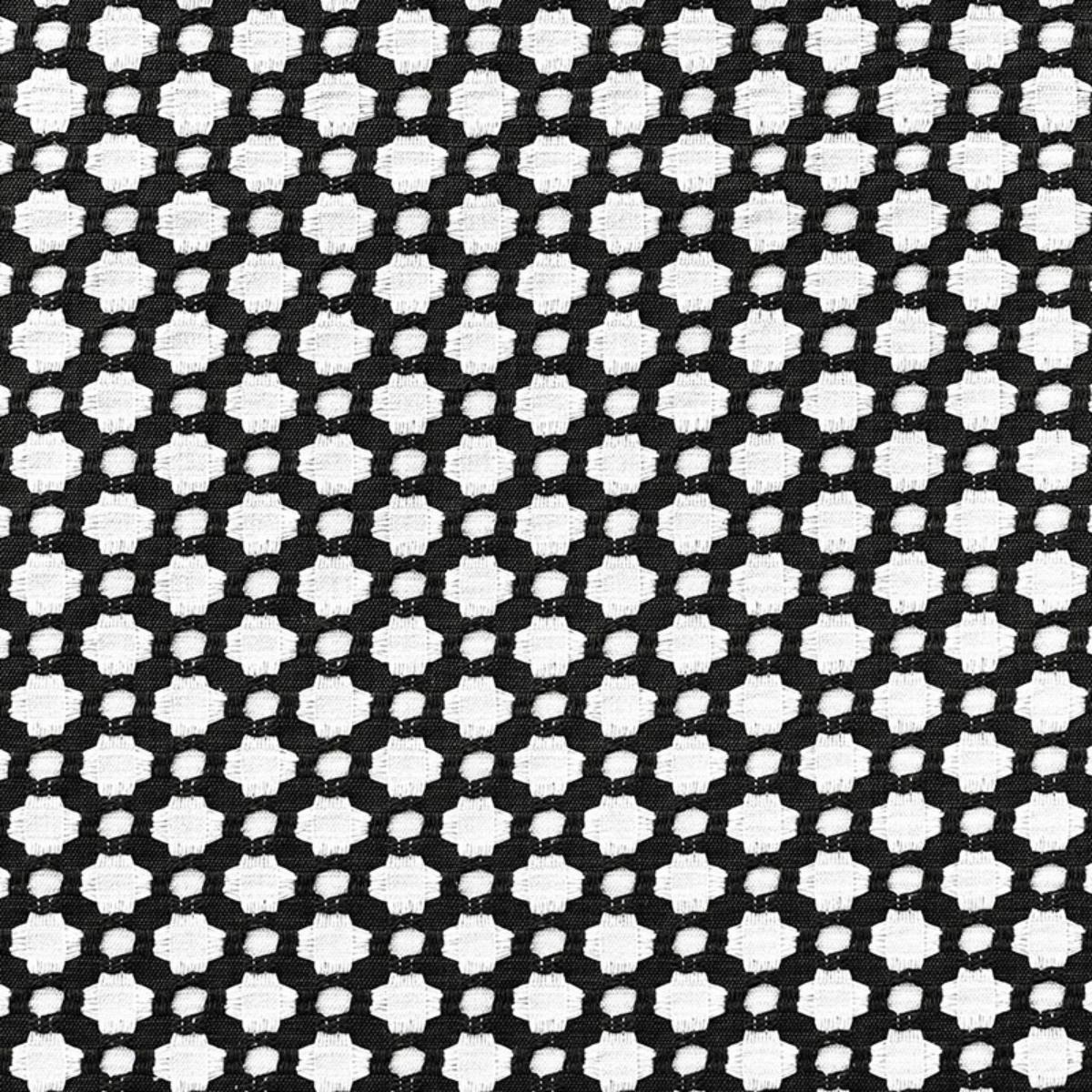 Schumacher Betwixt Black / White Fabric | Atlanta Fabrics