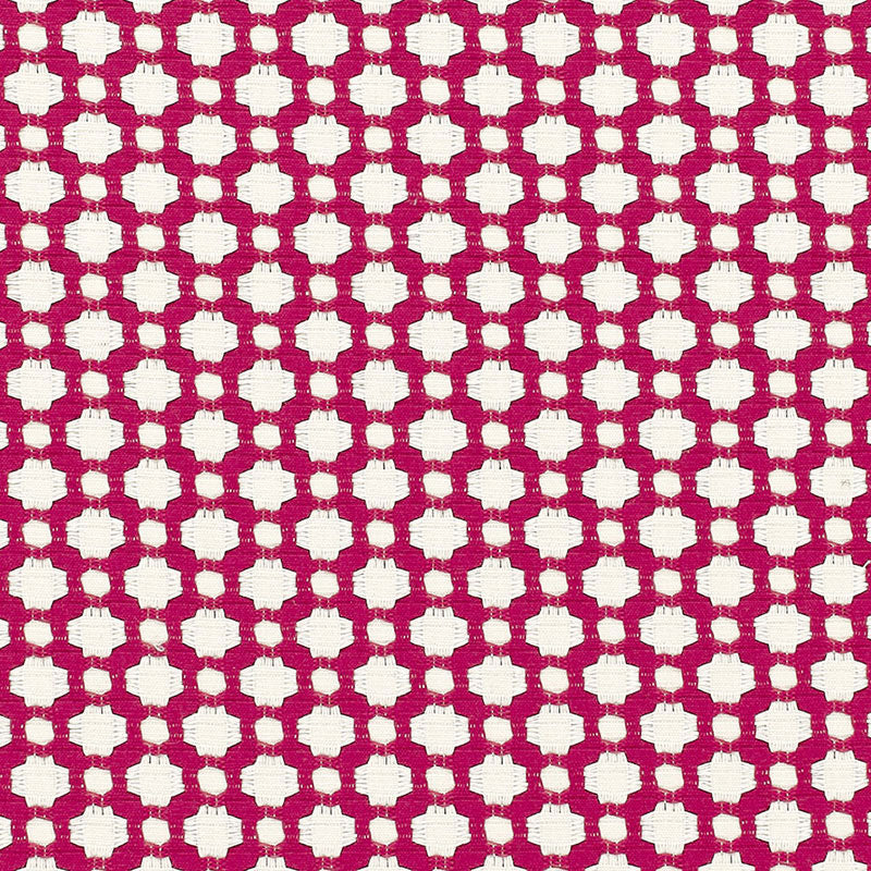Schumacher BETWIXT MAGENTA/NATURAL Fabric | Atlanta Fabrics