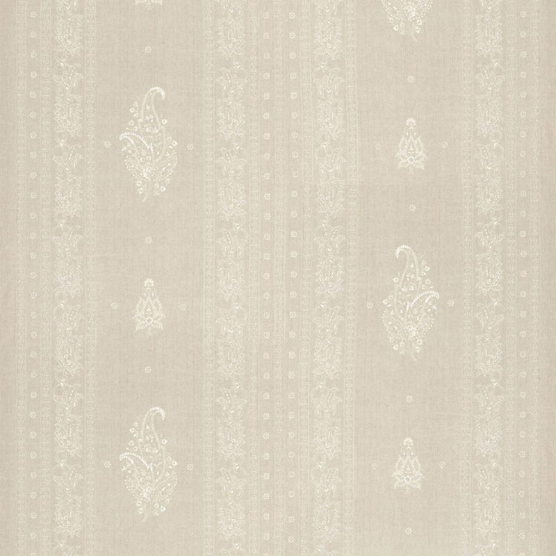 SCHUMACHER JAIPUR LINEN EMBROIDERY FLAX FABRIC | Atlanta Fabrics