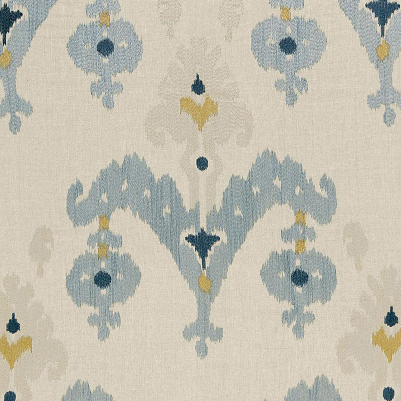 SCHUMACHER RAJA EMBROIDERY STONE FABRIC | Atlanta Fabrics