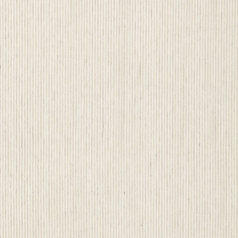 Schumacher MACKAY LINEN STRIPE SHEER PEBBLE Fabric | Atlanta Fabrics