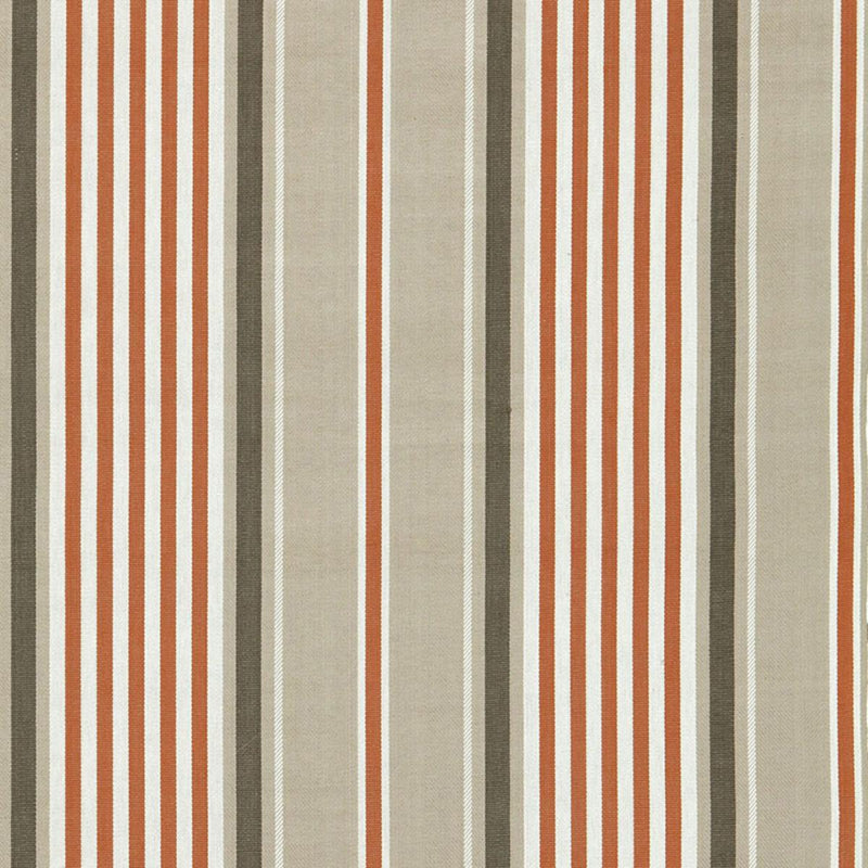 SCHUMACHER MINZER COTTON STRIPE VALENCIA FABRIC | Atlanta Fabrics