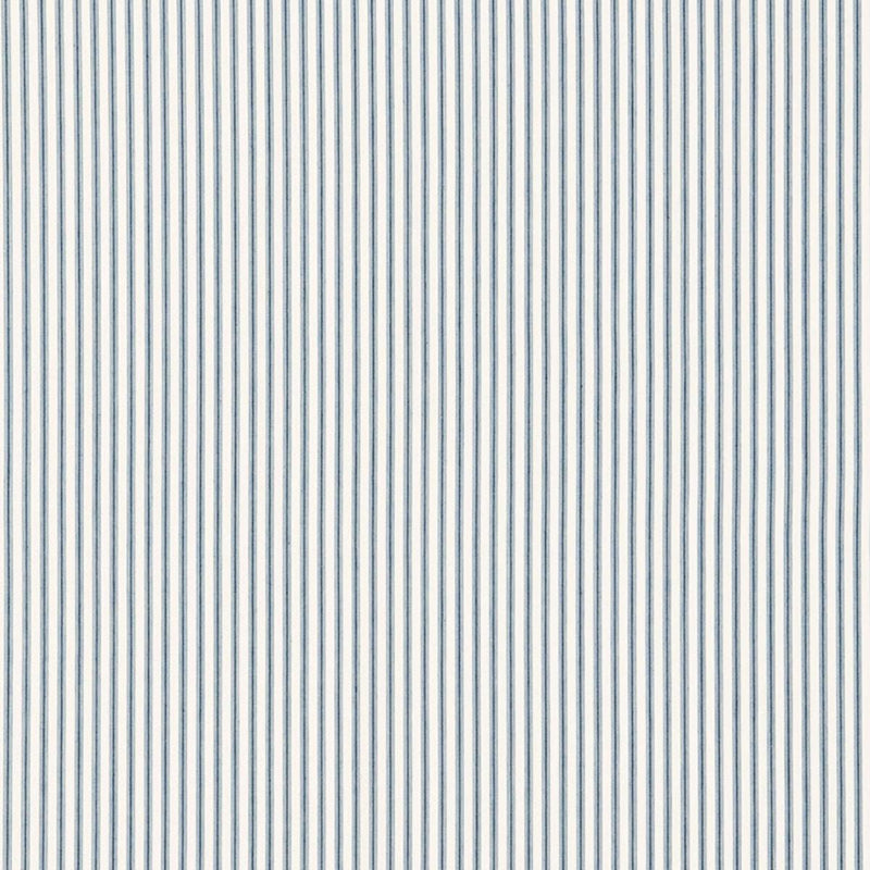 Schumacher WELLFLEET TICKING STRIPE OCEAN Fabric | Atlanta Fabrics