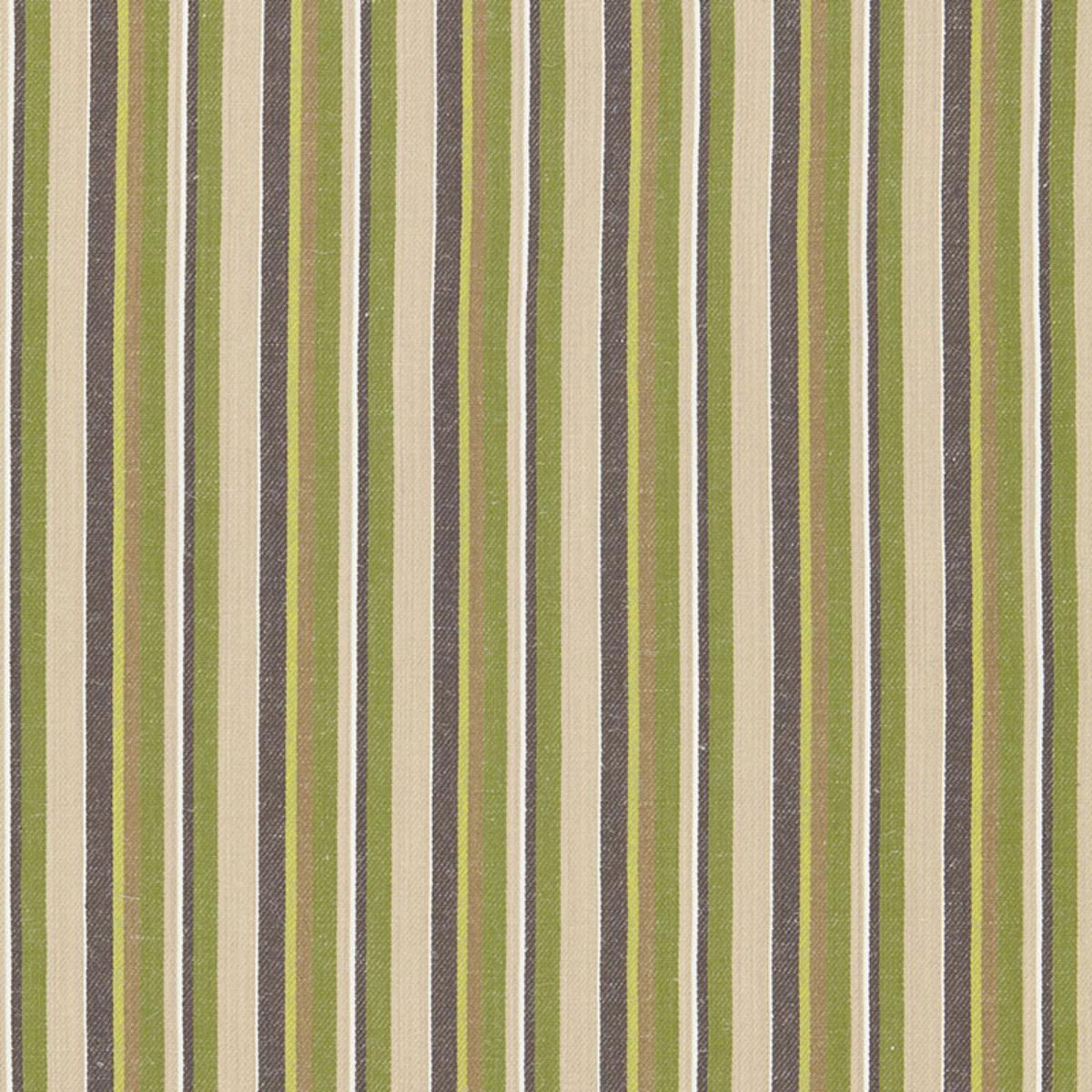 SCHUMACHER KIAWAH STRIPE VERT FABRIC | Atlanta Fabrics