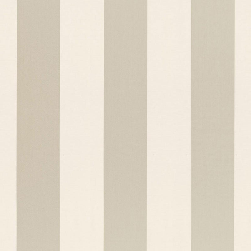 SCHUMACHER BEAUFORT AWNING STRIPE PLATINUM FABRIC | Atlanta Fabrics