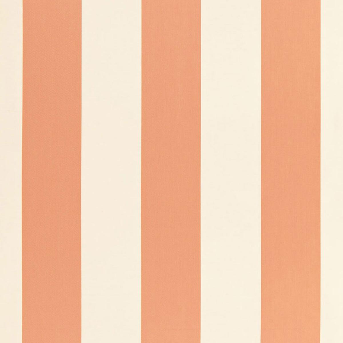 SCHUMACHER BEAUFORT AWNING STRIPE PECHE FABRIC | Atlanta Fabrics