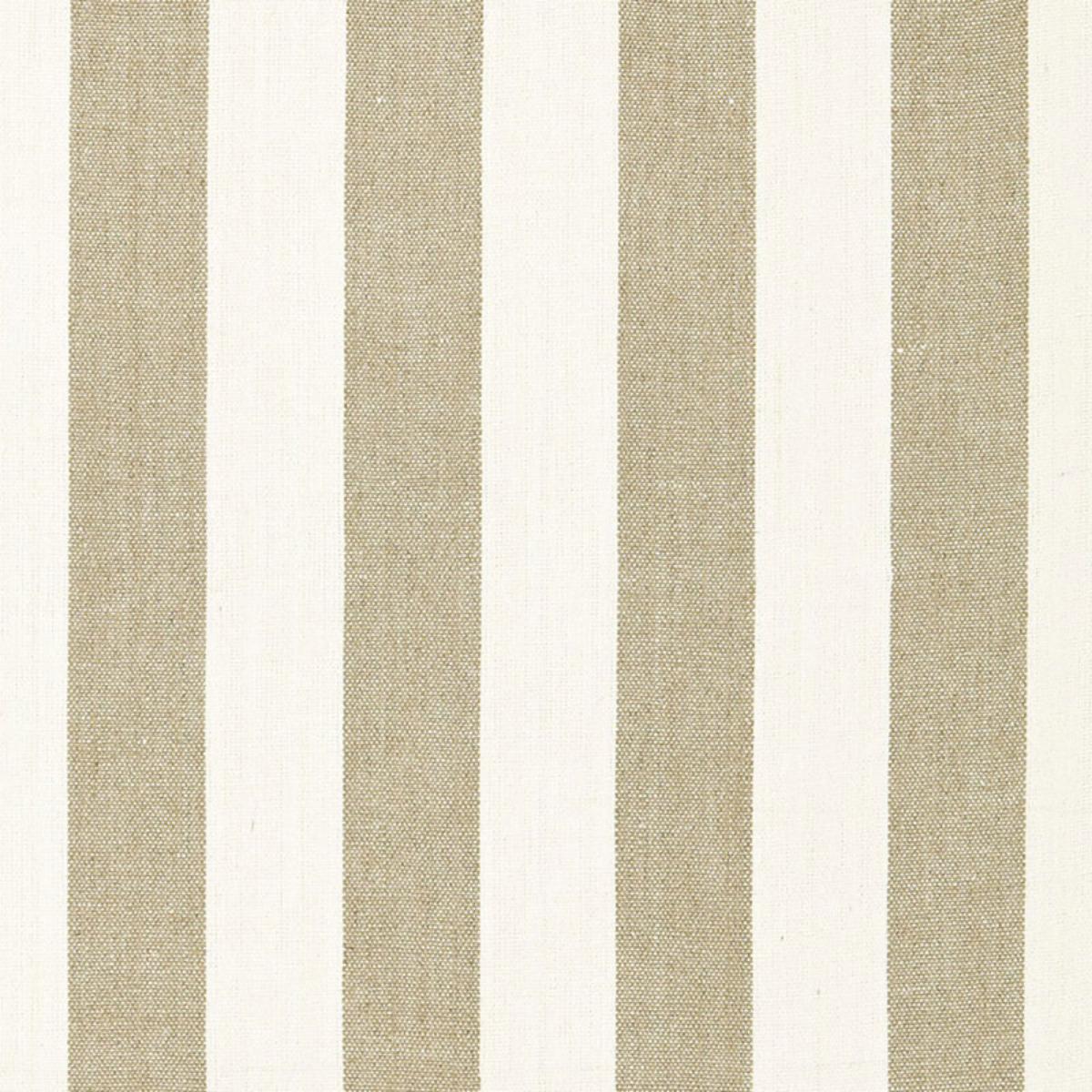 SCHUMACHER AUGUSTIN LINEN STRIPE LINEN / IVORY FABRIC | Atlanta Fabrics