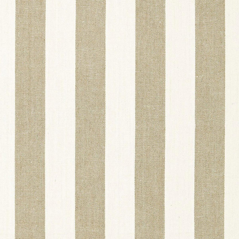 SCHUMACHER AUGUSTIN LINEN STRIPE LINEN / IVORY FABRIC | Atlanta Fabrics