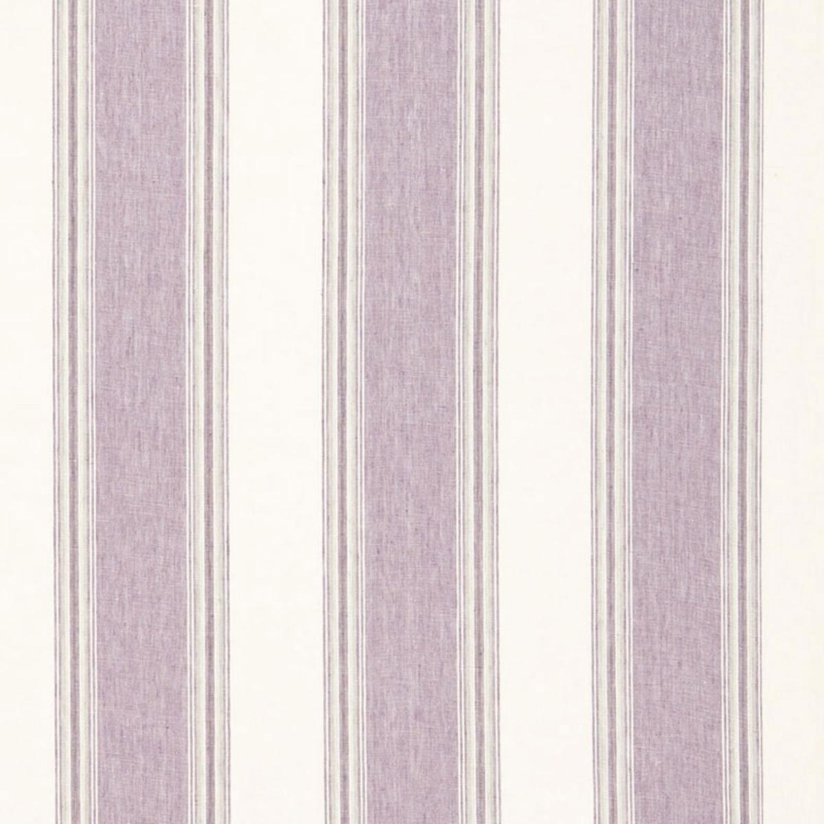Schumacher SAVANNAH LINEN STRIPE LAVENDER Fabric | Atlanta Fabrics