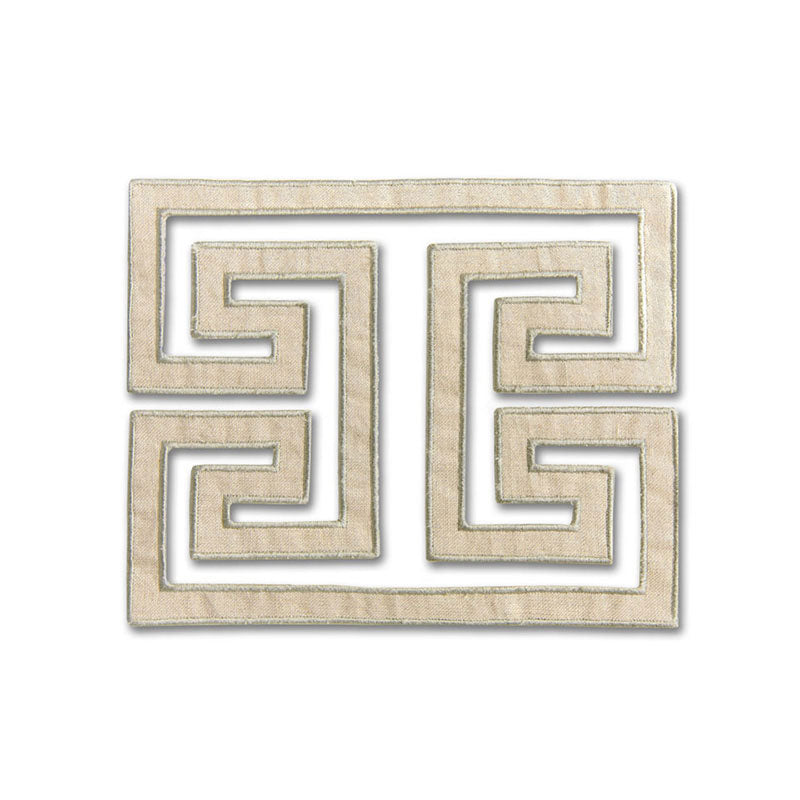 Schumacher MADAME WU APPLIQUÌä GREIGE Trim | Atlanta Fabrics