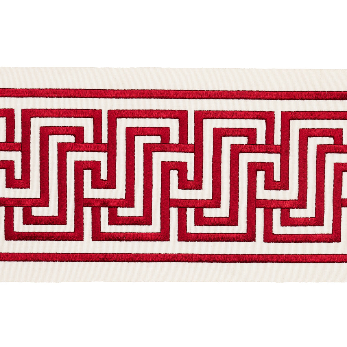 Schumacher LABYRINTH TAPE RUBY Trim | Atlanta Fabrics