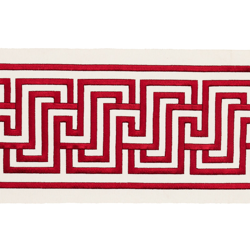 Schumacher LABYRINTH TAPE RUBY Trim | Atlanta Fabrics