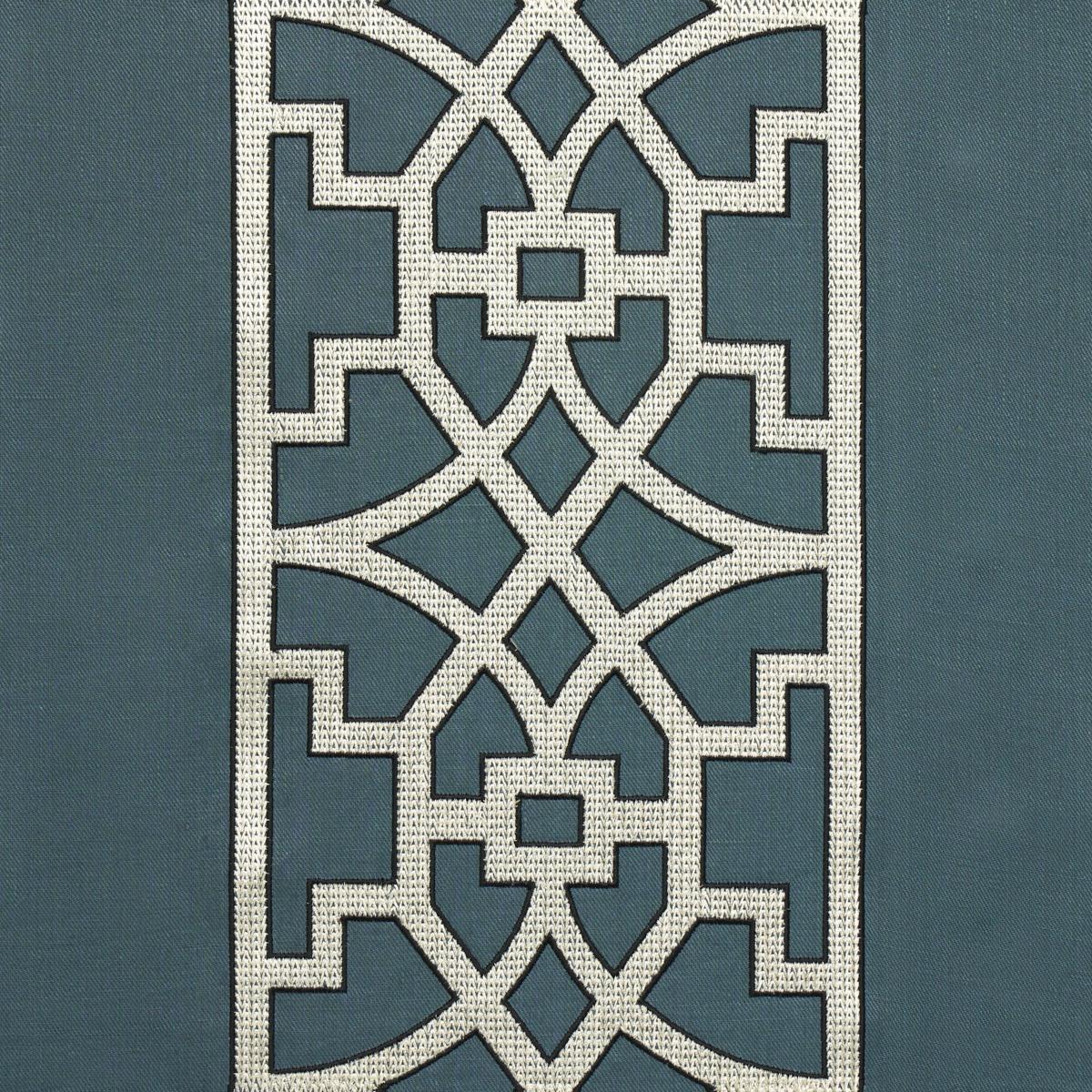 SCHUMACHER DON'T FRET BLEU MARINE FABRIC | Atlanta Fabrics