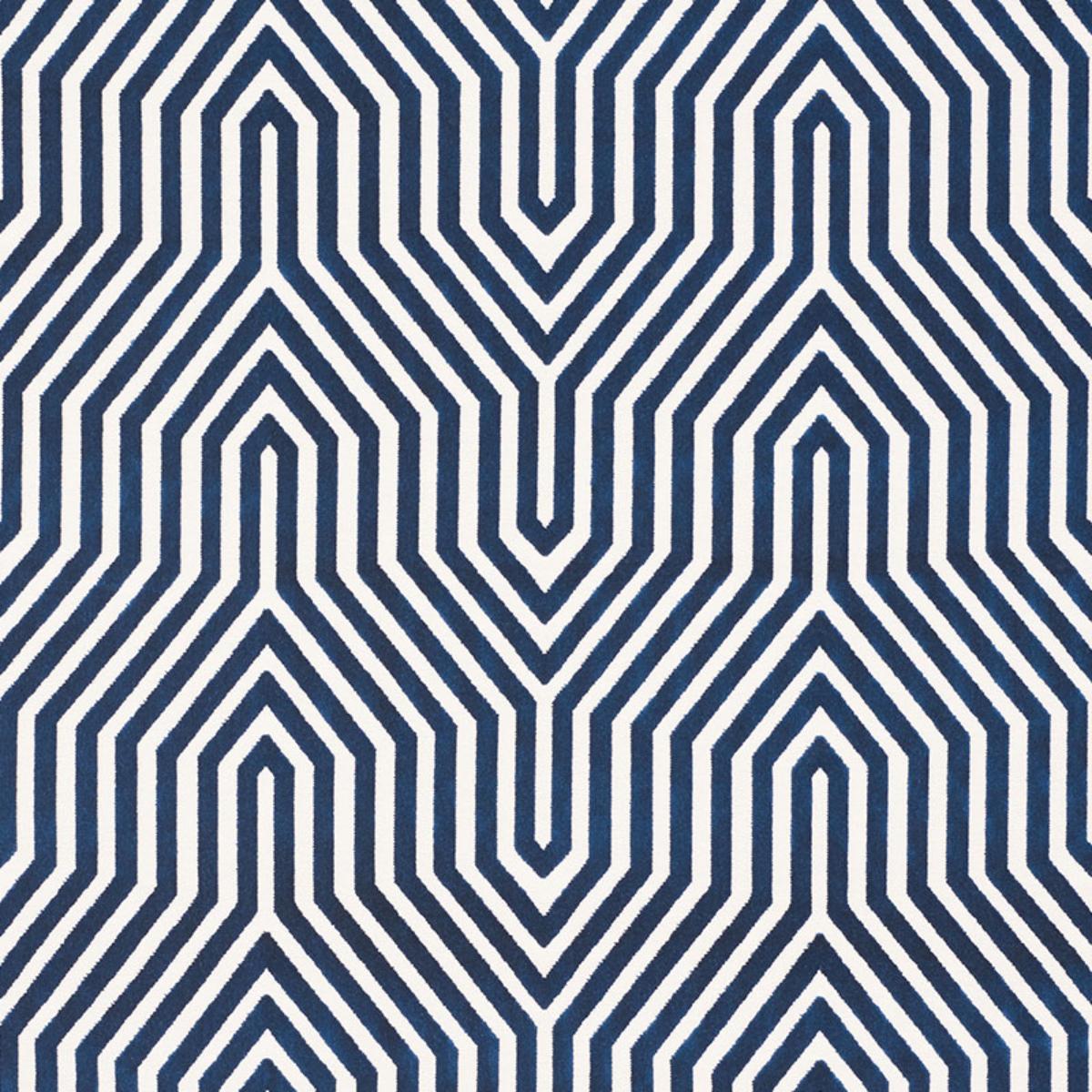 Schumacher VANDERBILT VELVET BLEU Fabric | Atlanta Fabrics
