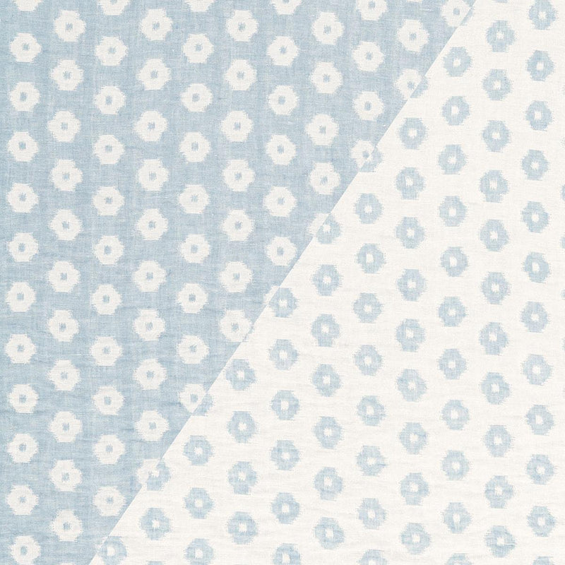 SCHUMACHER TIMUR WEAVE SKY FABRIC | Atlanta Fabrics