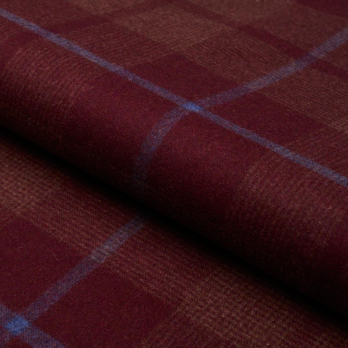 MONTANA WOOL PLAID BURGUNDY