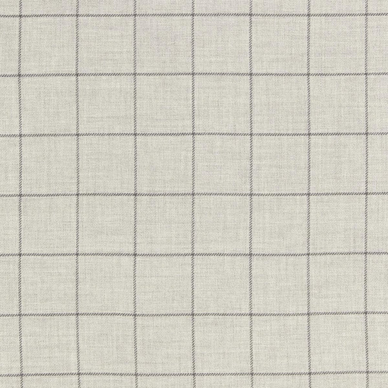 SCHUMACHER BANCROFT WOOL PLAID FOG FABRIC | Atlanta Fabrics