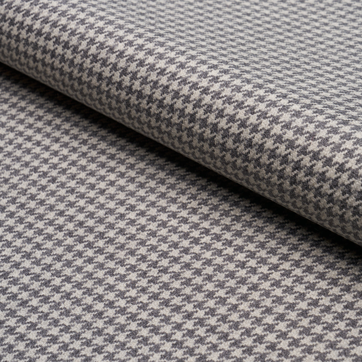 HUSTON WOOL HOUNDSTOOTH OXFORD GREY