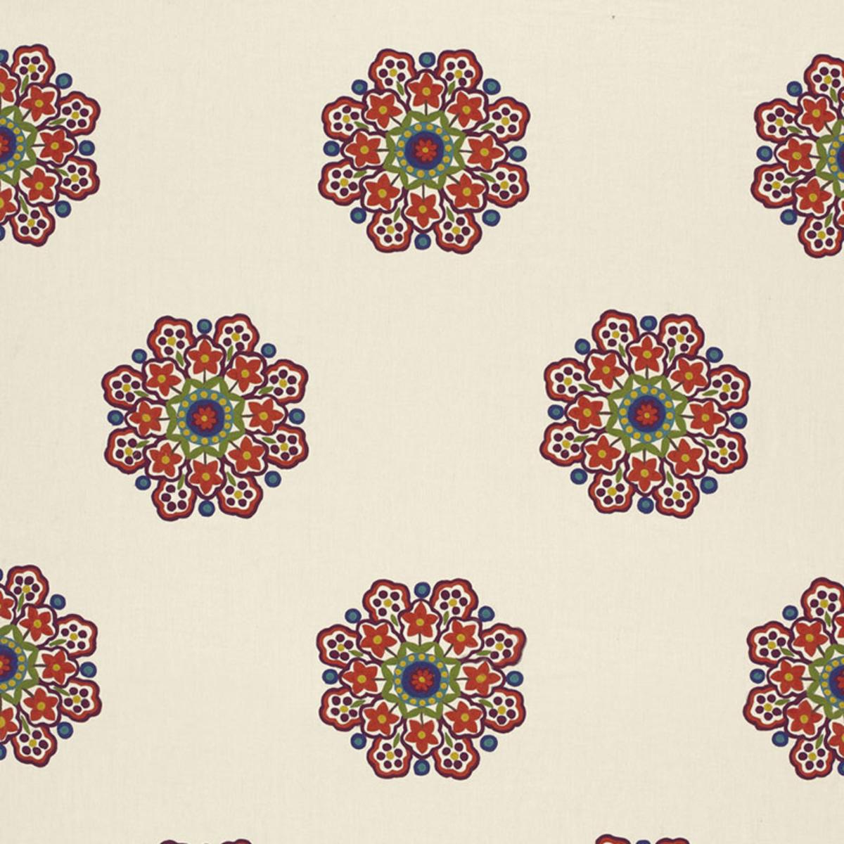SCHUMACHER Chennai Linen EmbroideryÂ  FESTIVAL FABRIC | Atlanta Fabrics