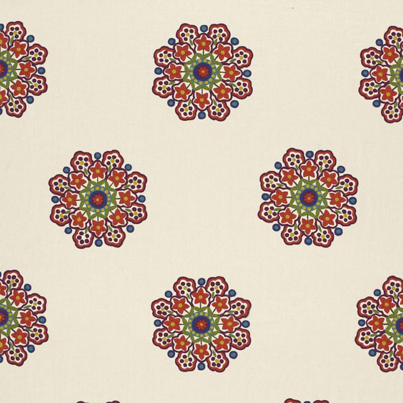 SCHUMACHER Chennai Linen EmbroideryÂ  FESTIVAL FABRIC | Atlanta Fabrics