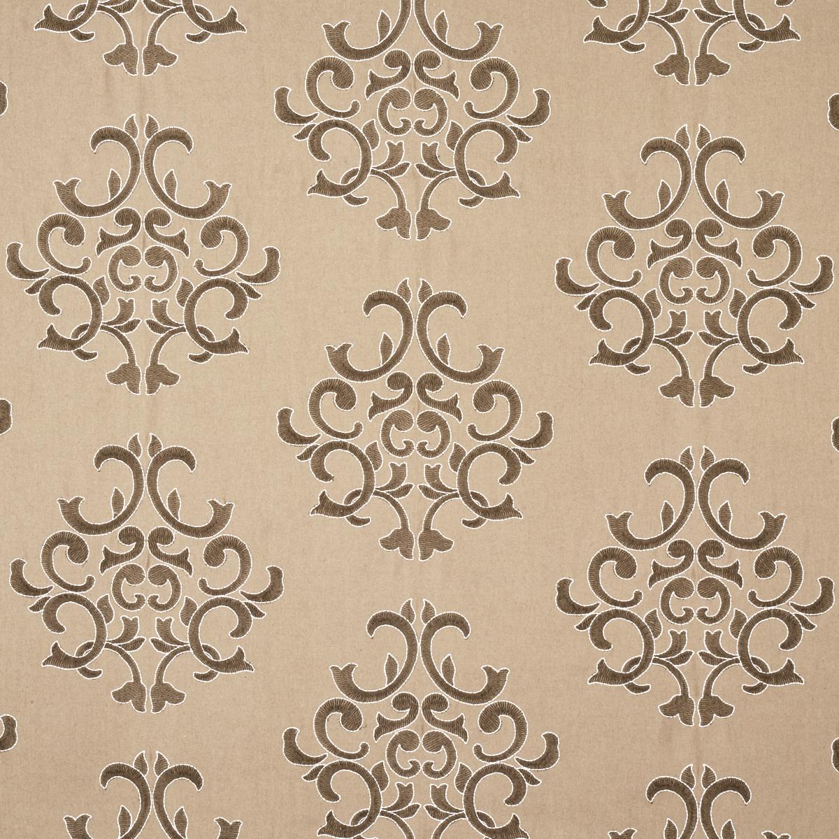 SCHUMACHER Byron Embroidered WoolÂ  BUCKSKIN FABRIC | Atlanta Fabrics
