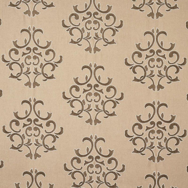 SCHUMACHER Byron Embroidered WoolÂ  BUCKSKIN FABRIC | Atlanta Fabrics
