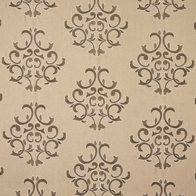 Schumacher Byron Embroidered Wool BUCKSKIN Fabric | Atlanta Fabrics