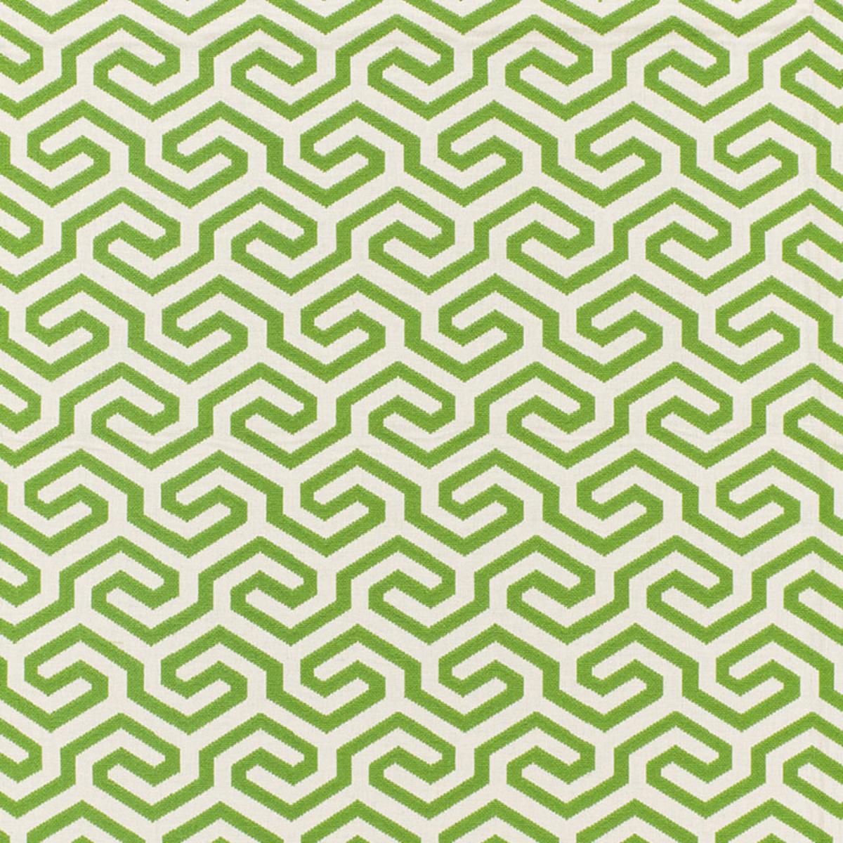 Schumacher MING FRET GRASS Fabric | Atlanta Fabrics