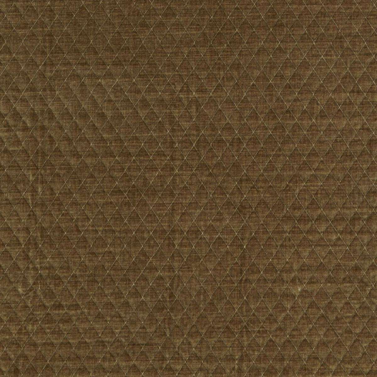 Schumacher PALEY QUILTED VELVET PRALINE Fabric | Atlanta Fabrics