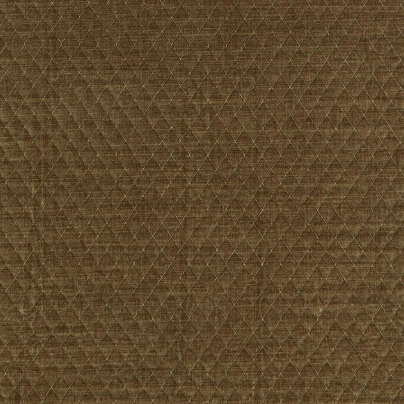 Schumacher PALEY QUILTED VELVET PRALINE Fabric | Atlanta Fabrics