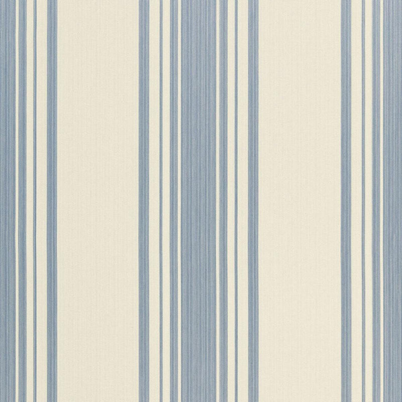 SCHUMACHER CARNEGIE COTTON STRIPE DELFT FABRIC | Atlanta Fabrics