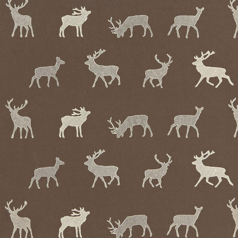 SCHUMACHER Caribou EmbroideryÂ  JAVA FABRIC | Atlanta Fabrics